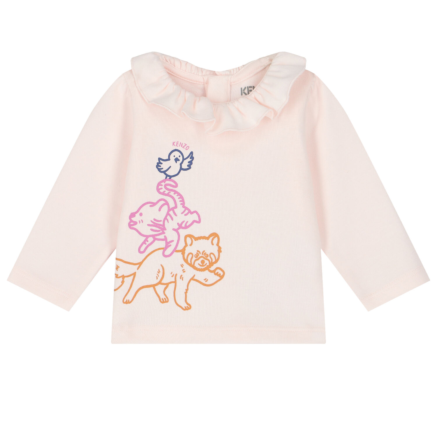 طقم بنات بنطلون باللون الوردي والأحمر, 1, hi-res